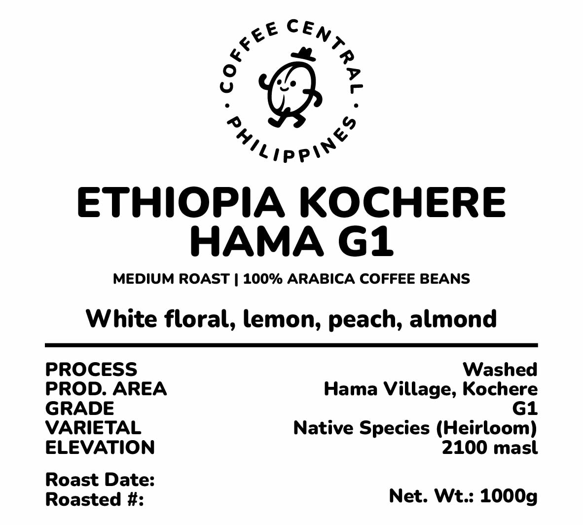 Ethiopia Kochere Hama G1 (Single Origin)